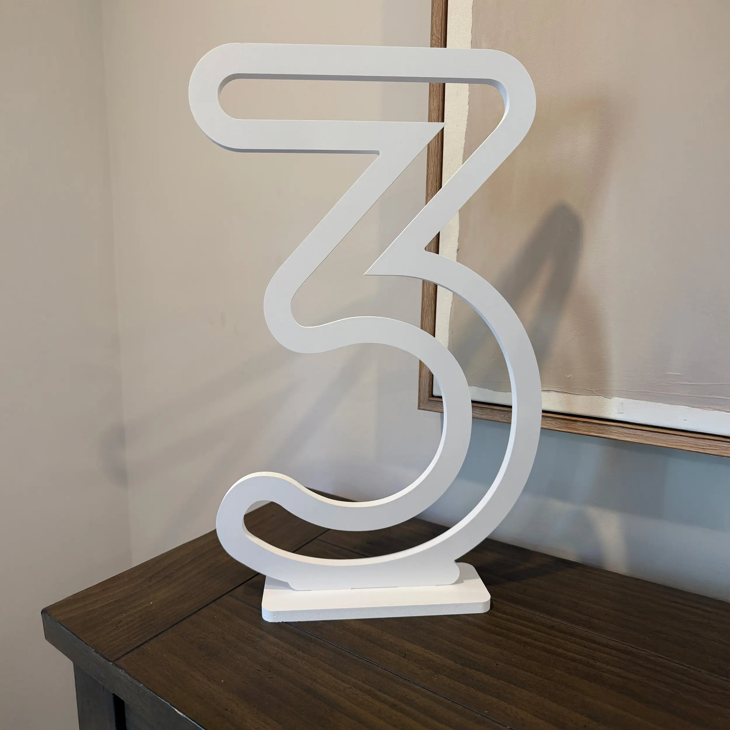 White Letters & Numbers – Customized, Modern & Stylish