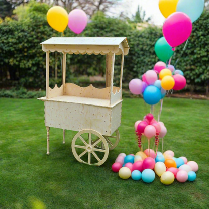 Wooden Candy Cart For Sale | Collapsible Coffee Cart