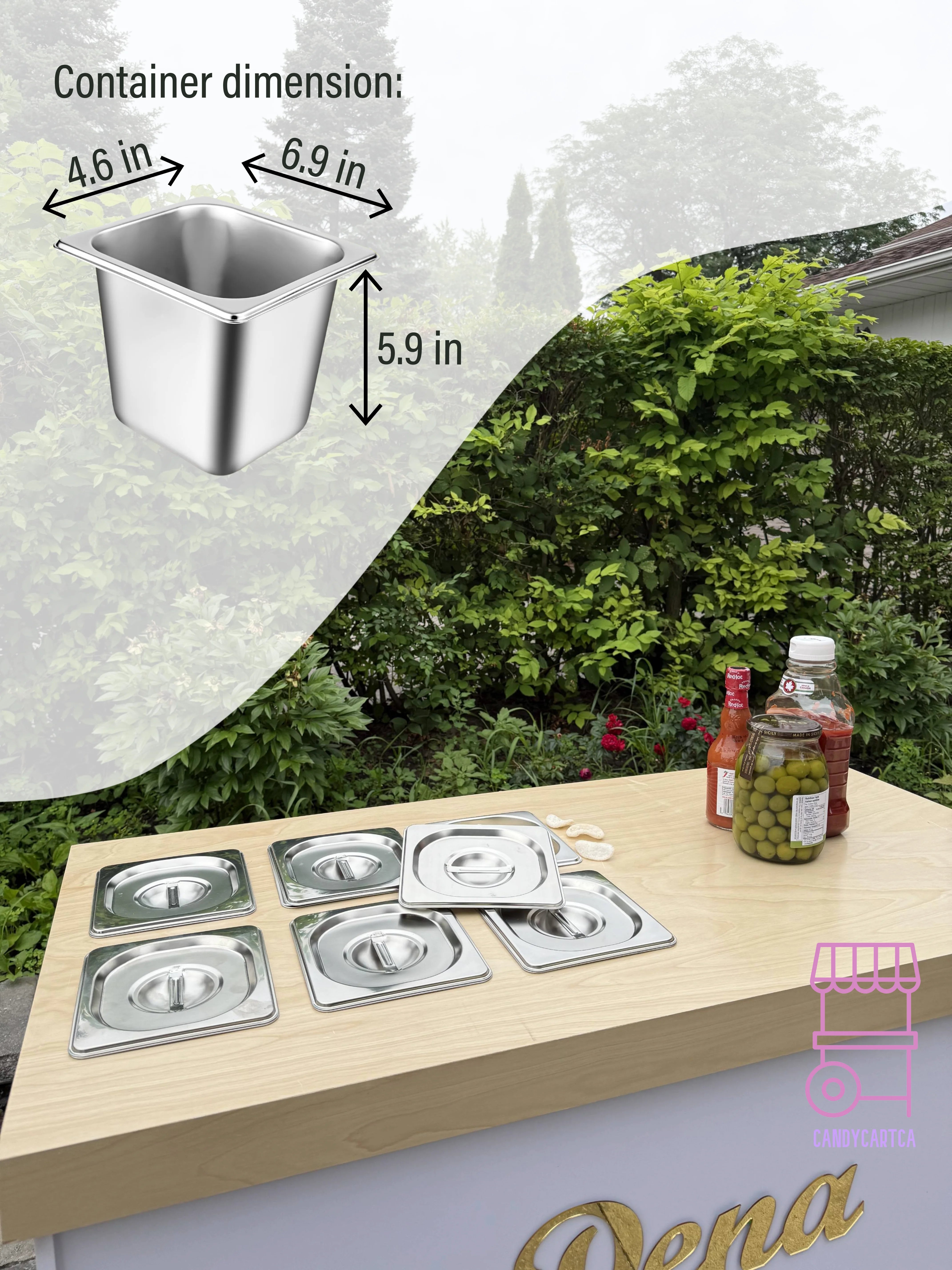 White Mobile Bar – Snack & Beverage Station