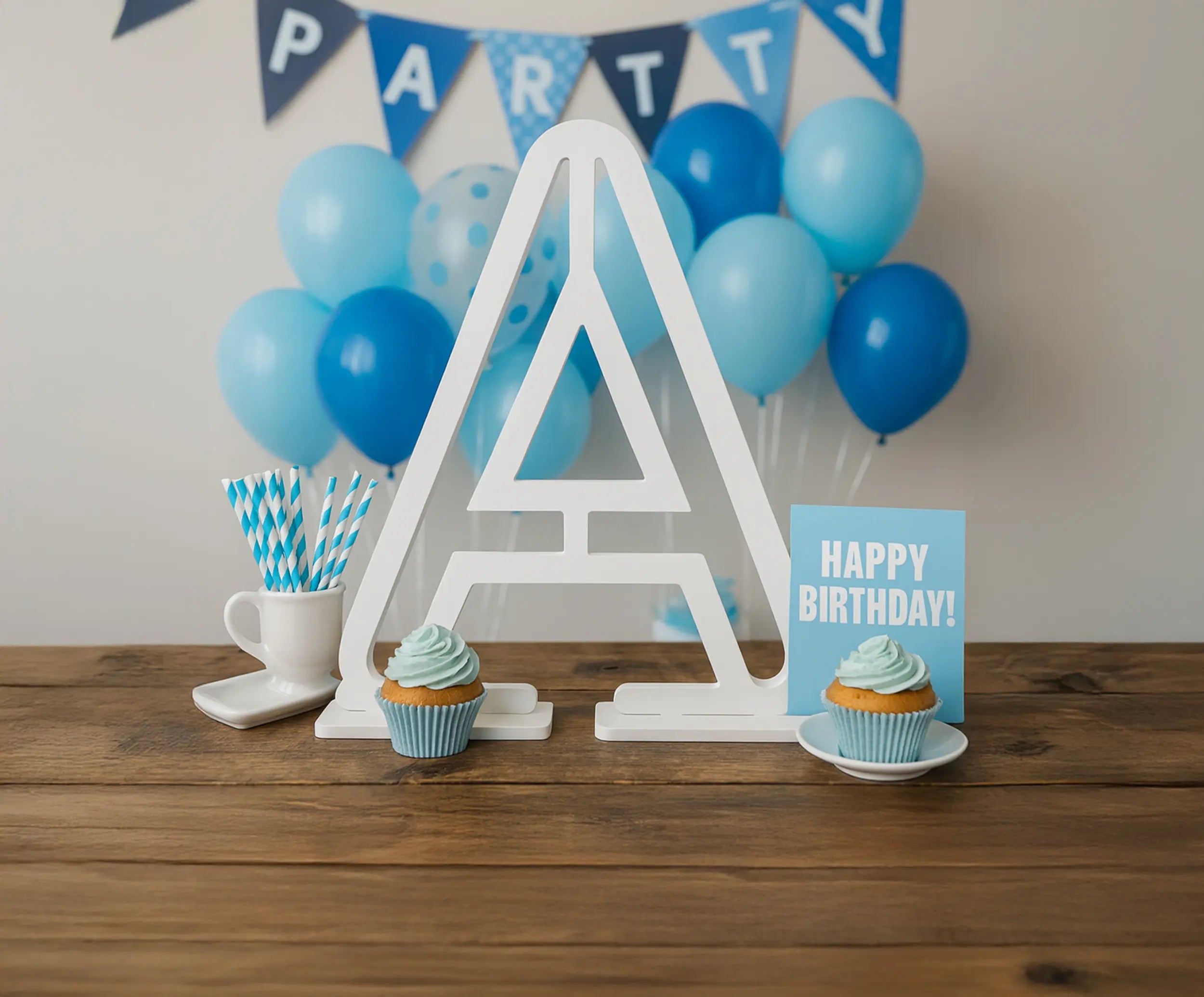 White Letters & Numbers – Customized, Modern & Stylish