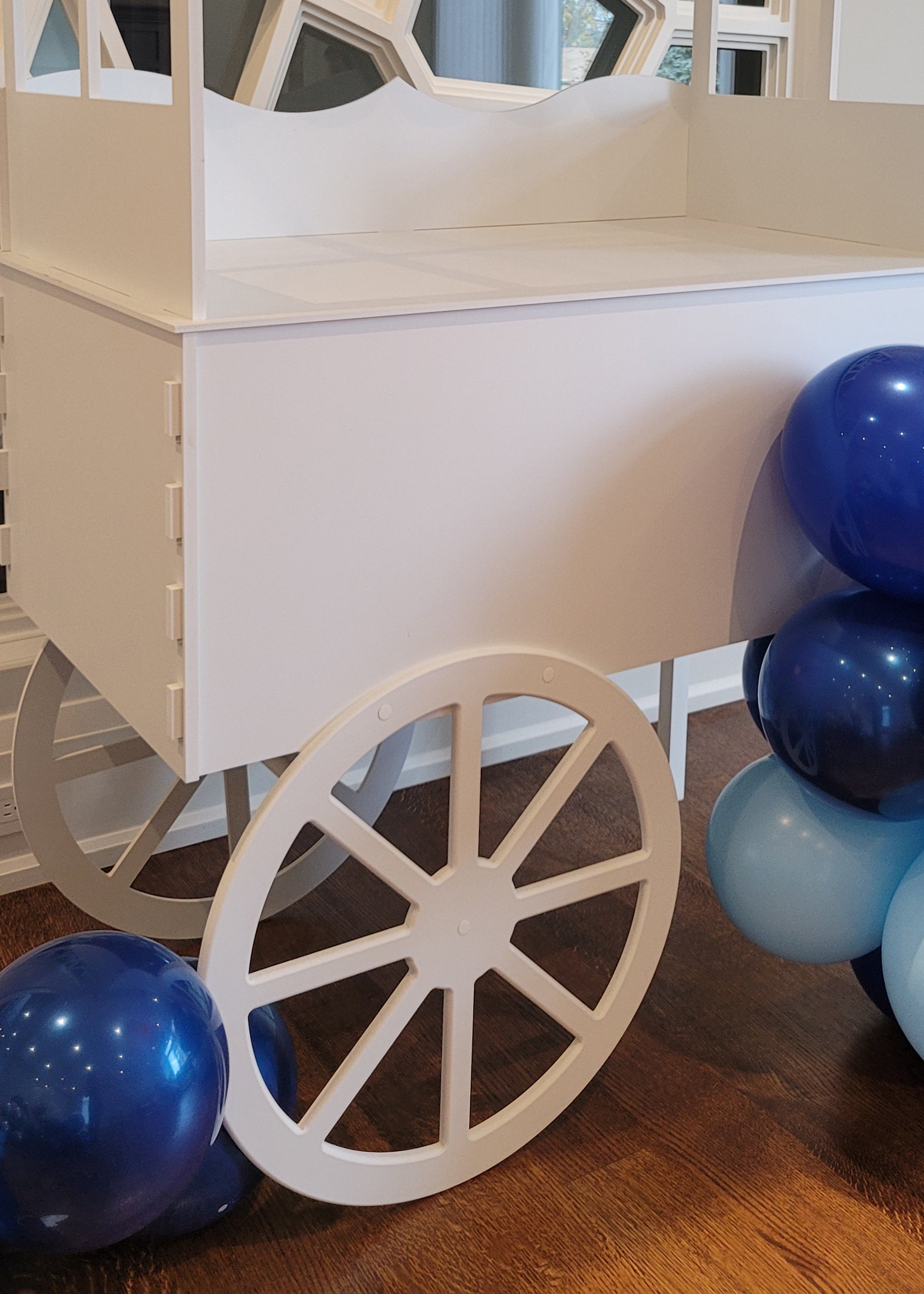 Window Style Candy Cart in Colour Blue Party Supplies.