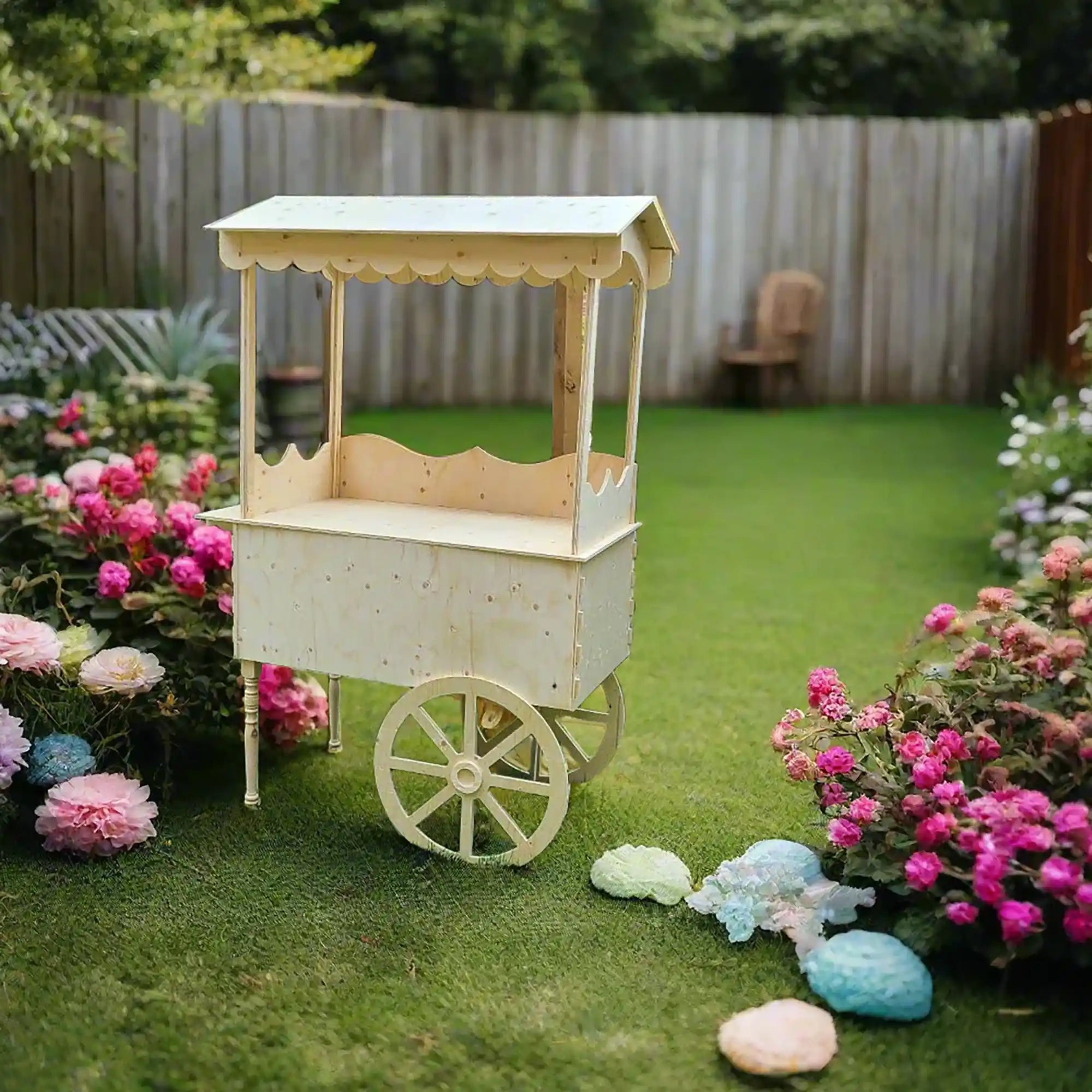 Wooden Candy Cart Party Supplies.