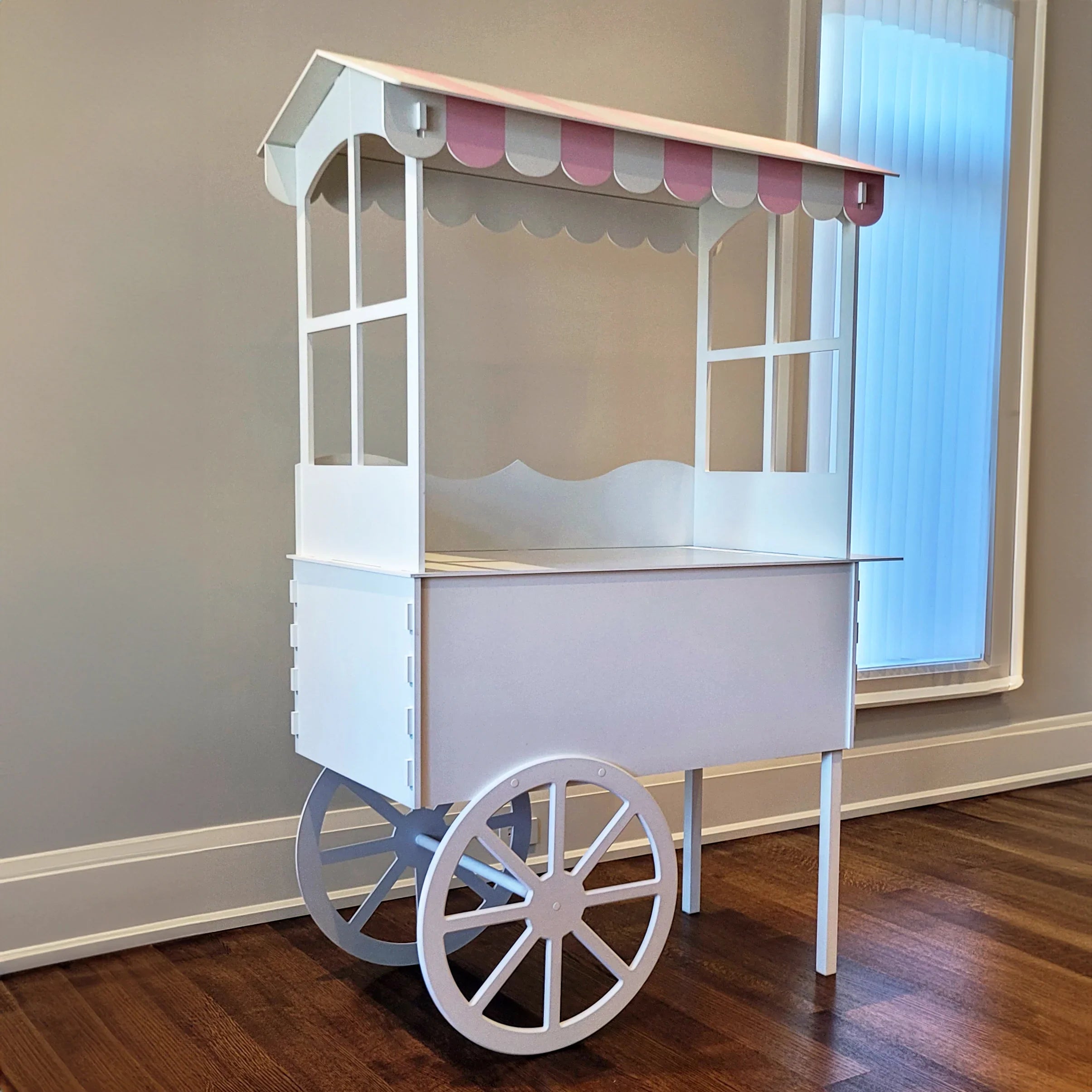 Window Style Candy Cart in Colour Pink Party Supplies.