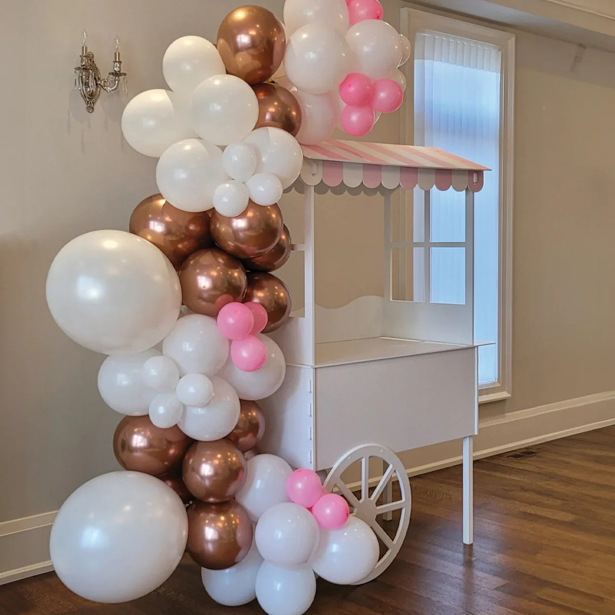 Window Style Candy Cart in Colour Pink Party Supplies.
