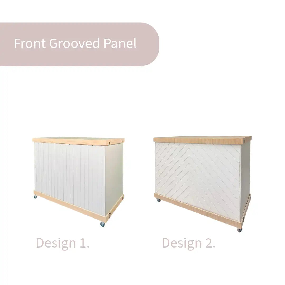 White Mobile Bar - Snack & Beverage Station