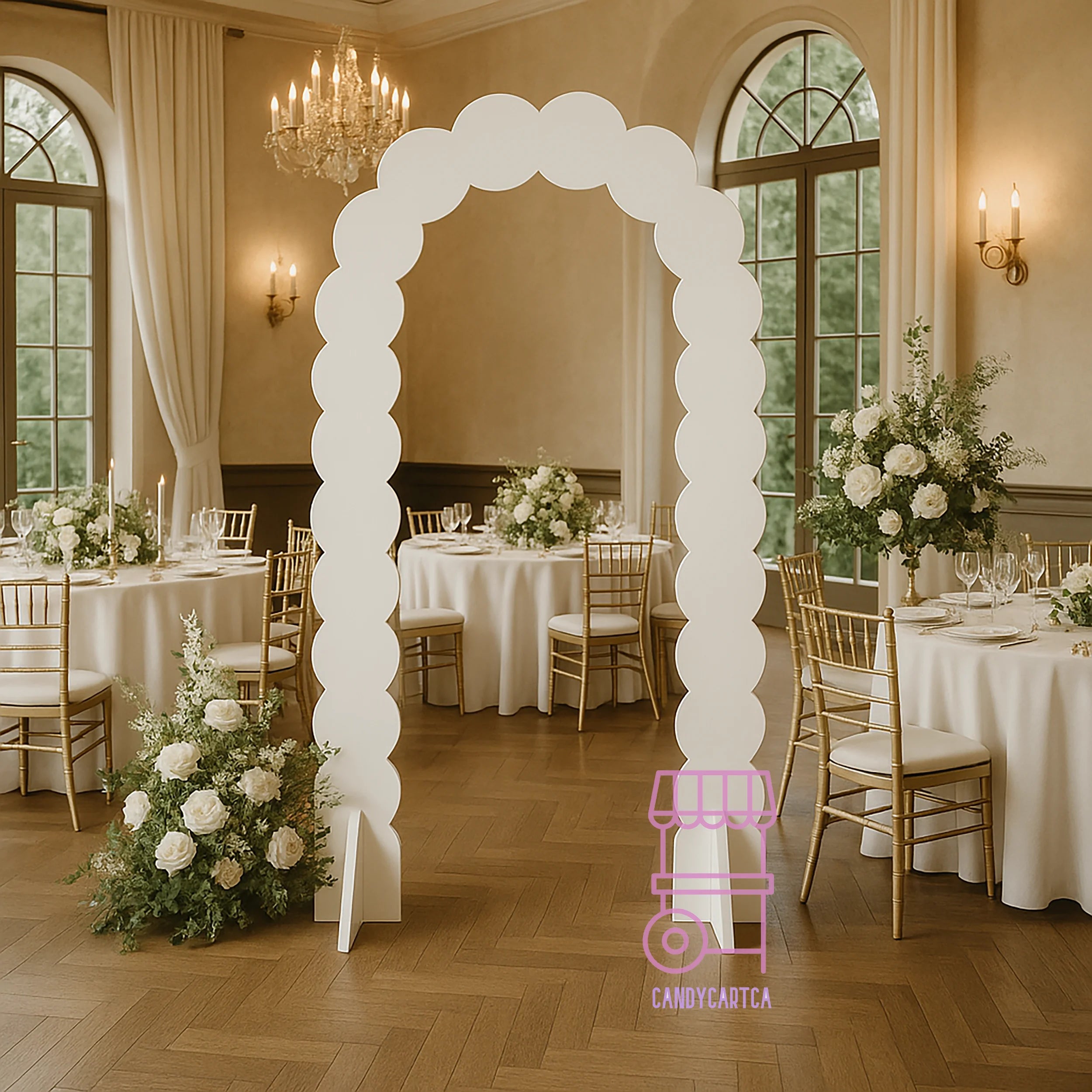 Classic White Arch Backdrop