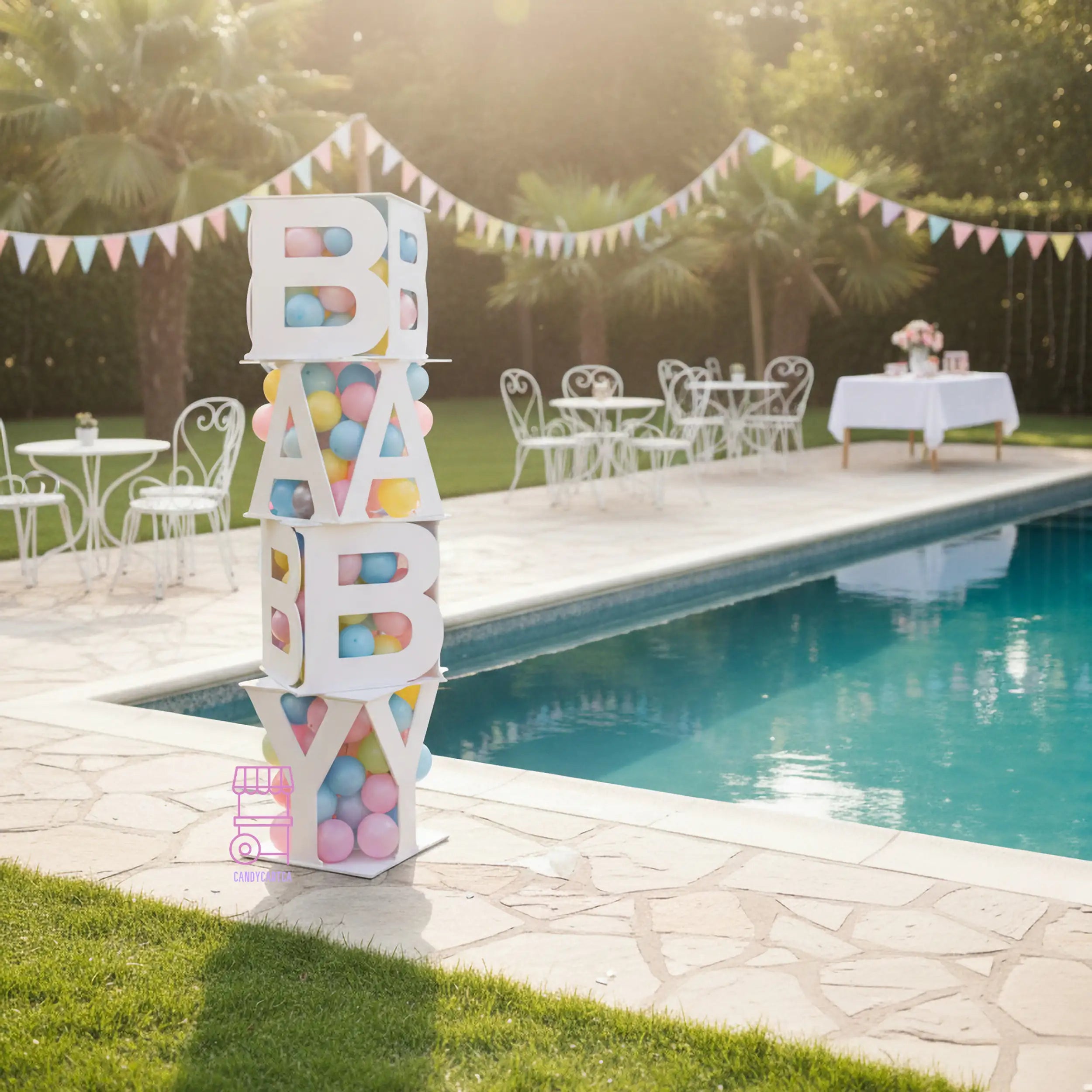 Large Baby Party Letter Cubes