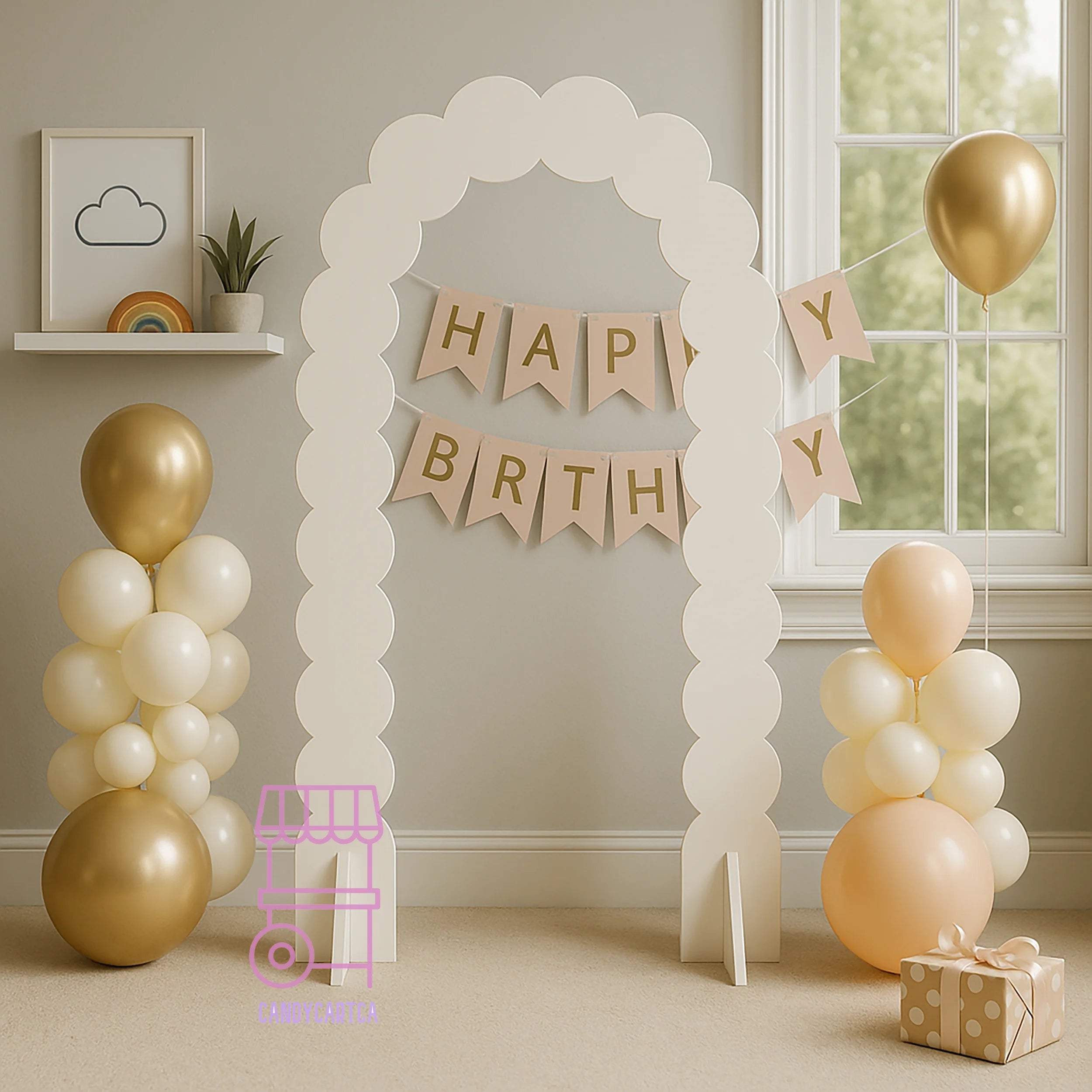 Classic White Arch Backdrop