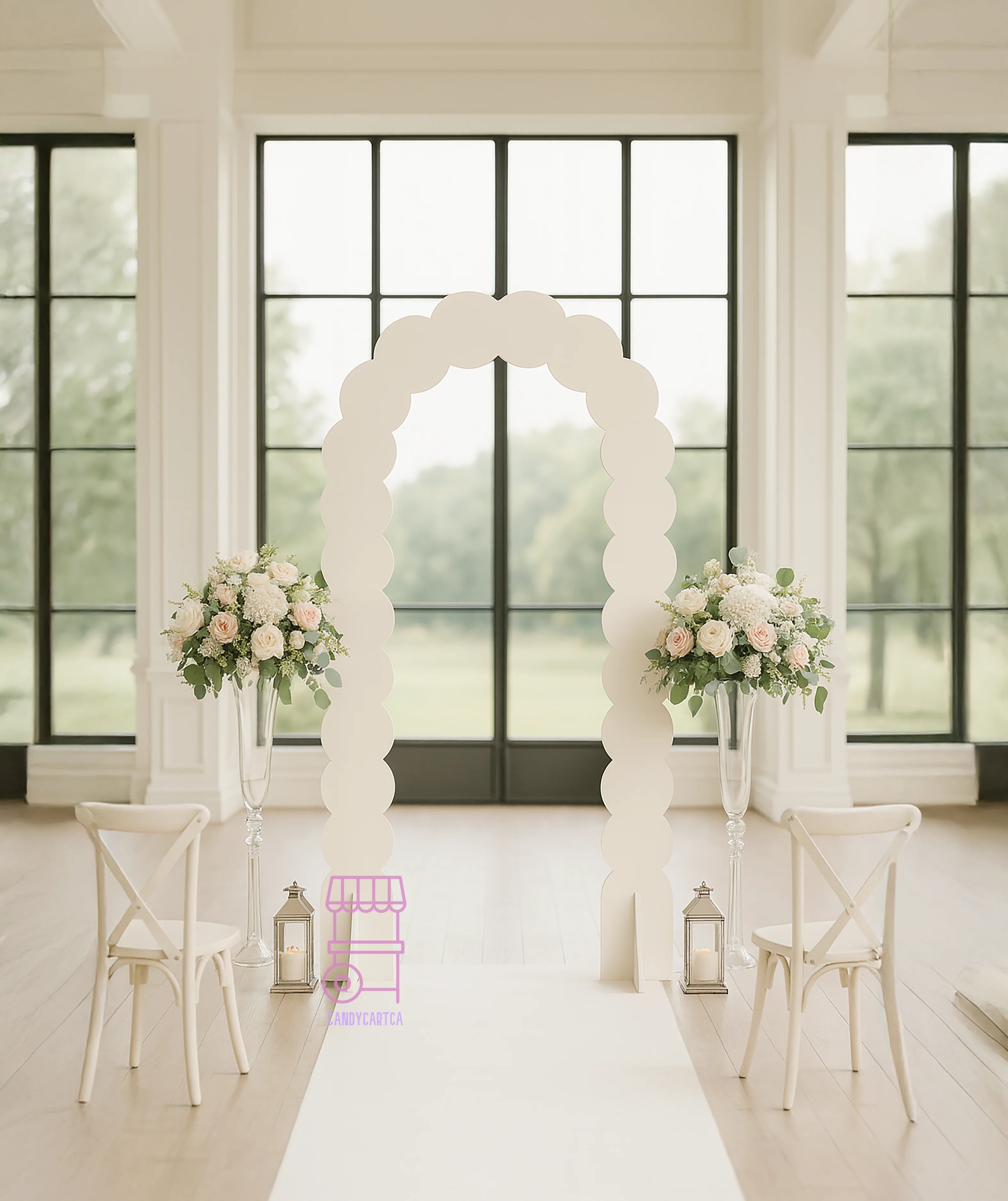 Classic White Arch Backdrop