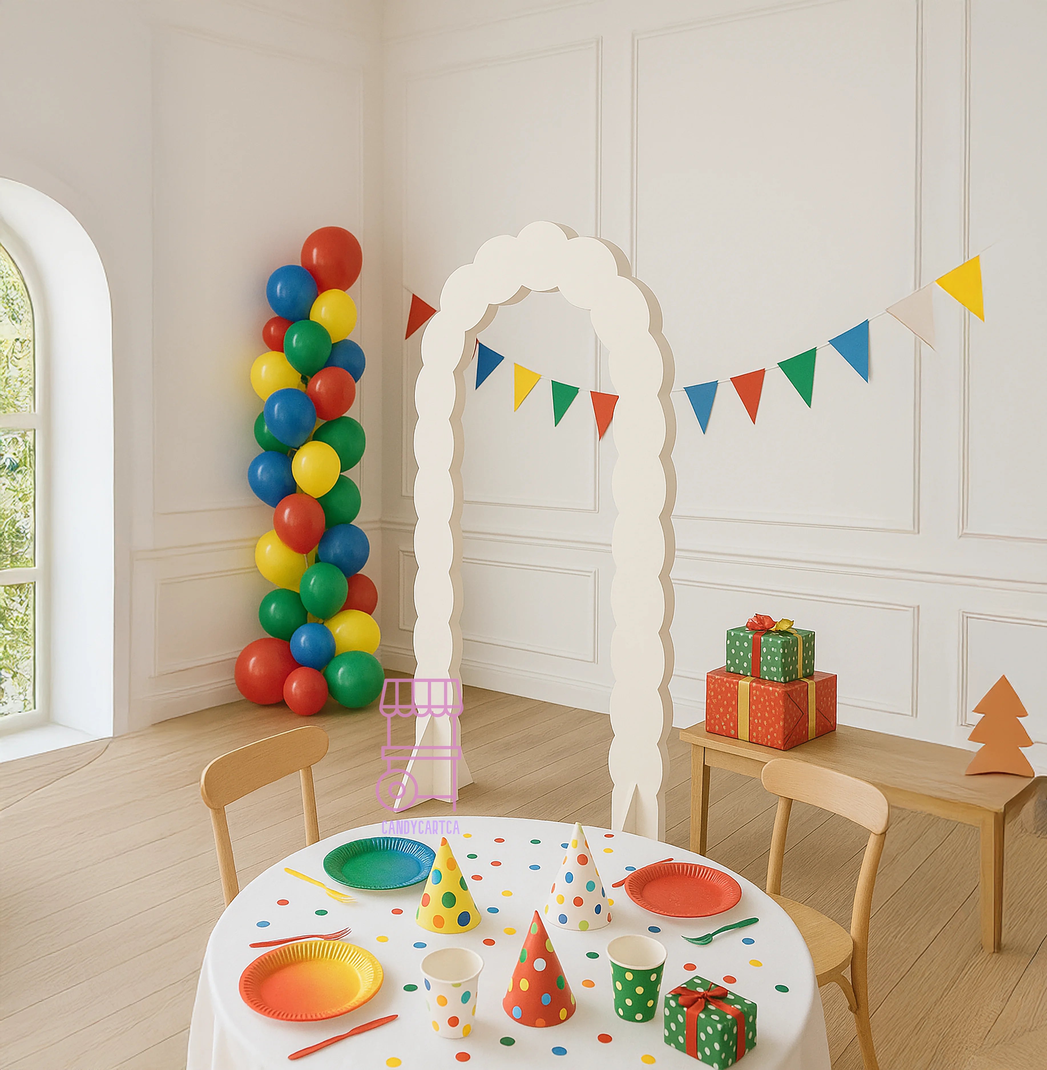 Classic White Arch Backdrop