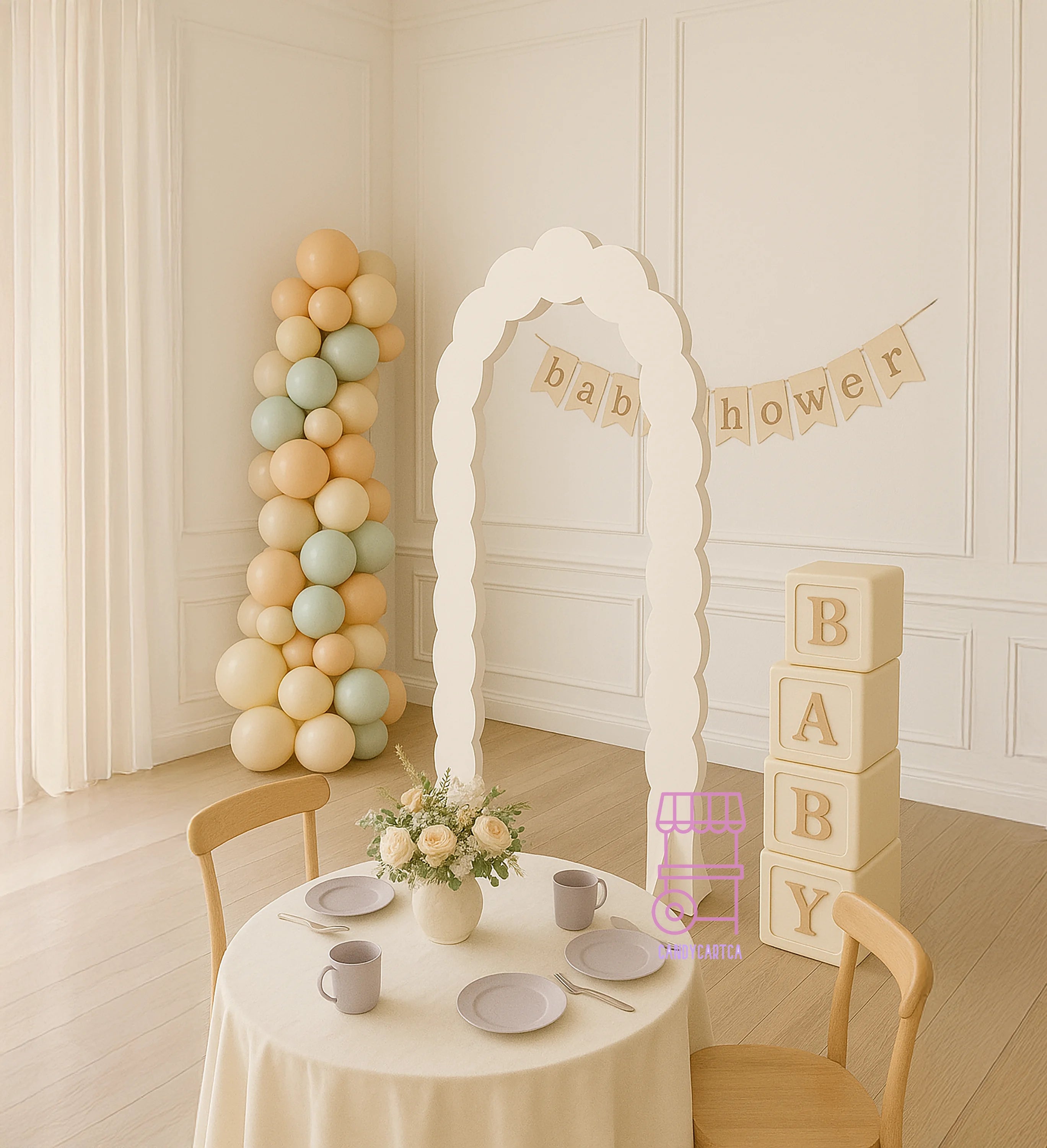 Classic White Arch Backdrop