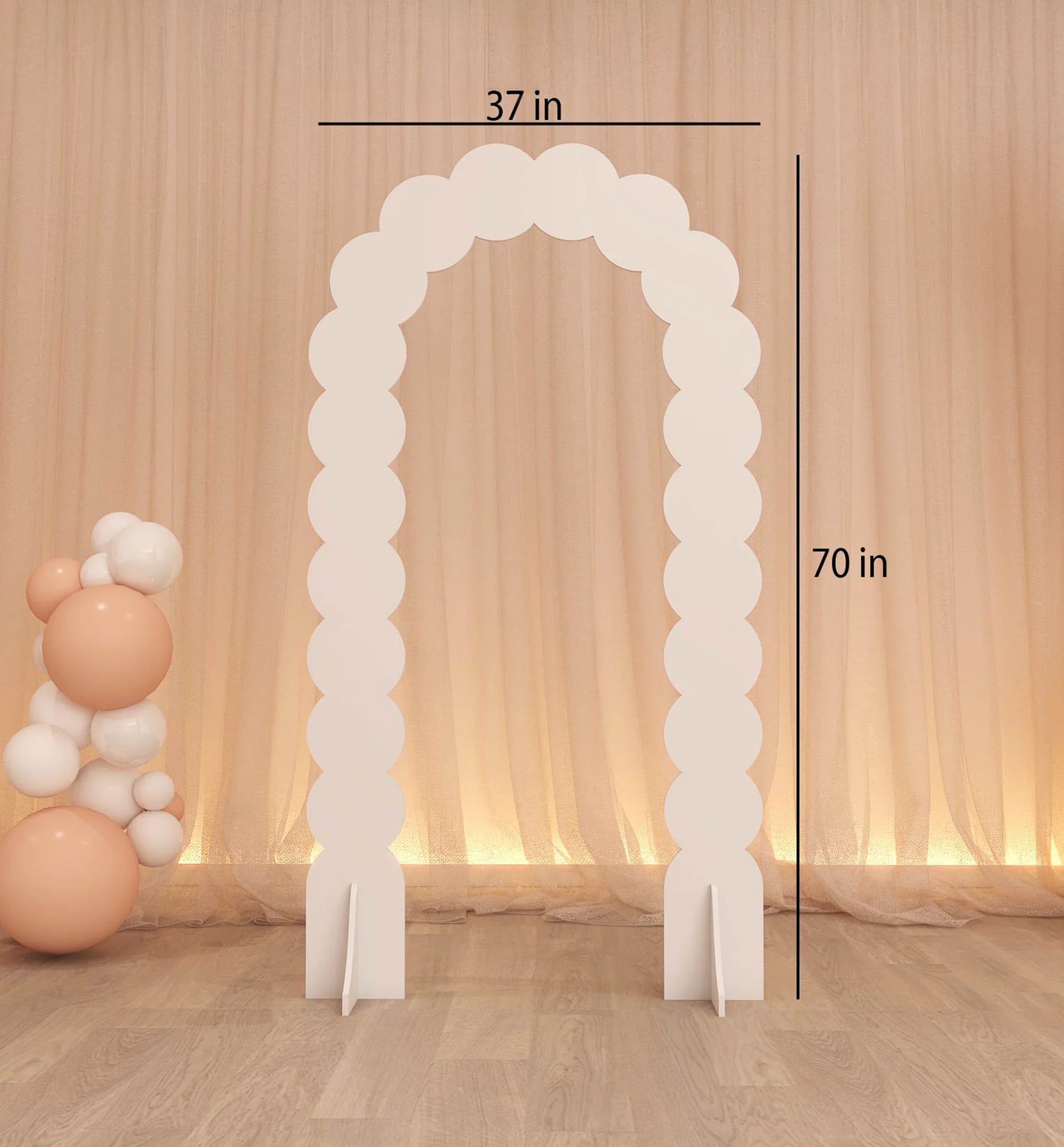 Classic White Arch Backdrop