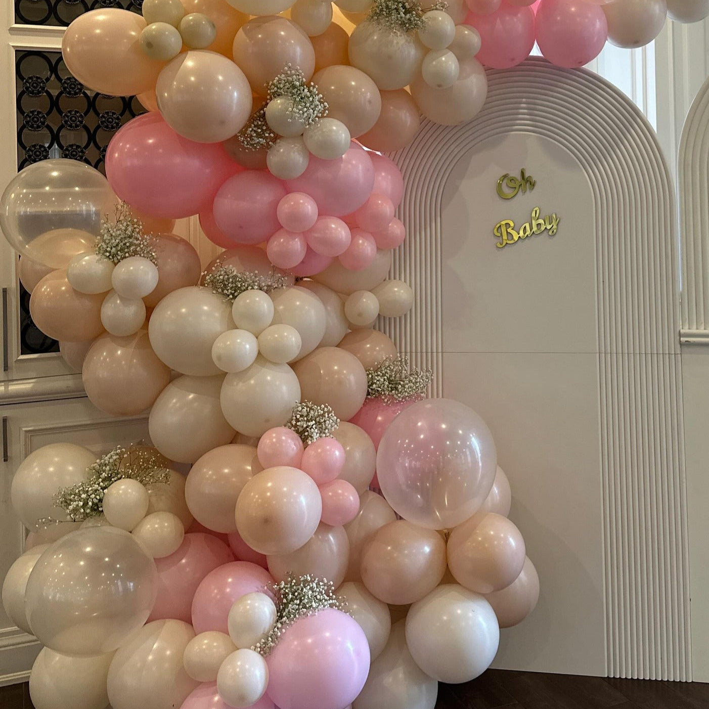 White Arch Foldable Backdrop Party Supplies.