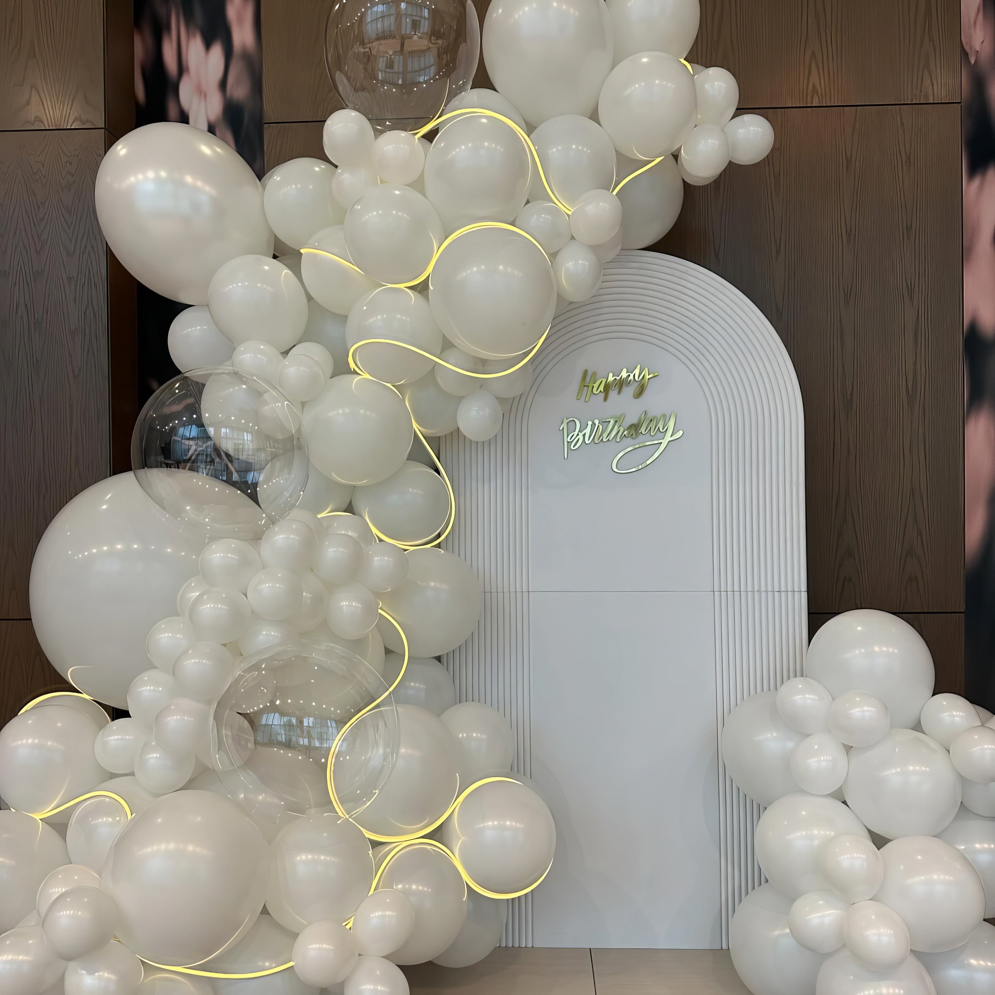 White Arch Foldable Backdrop Party Supplies.