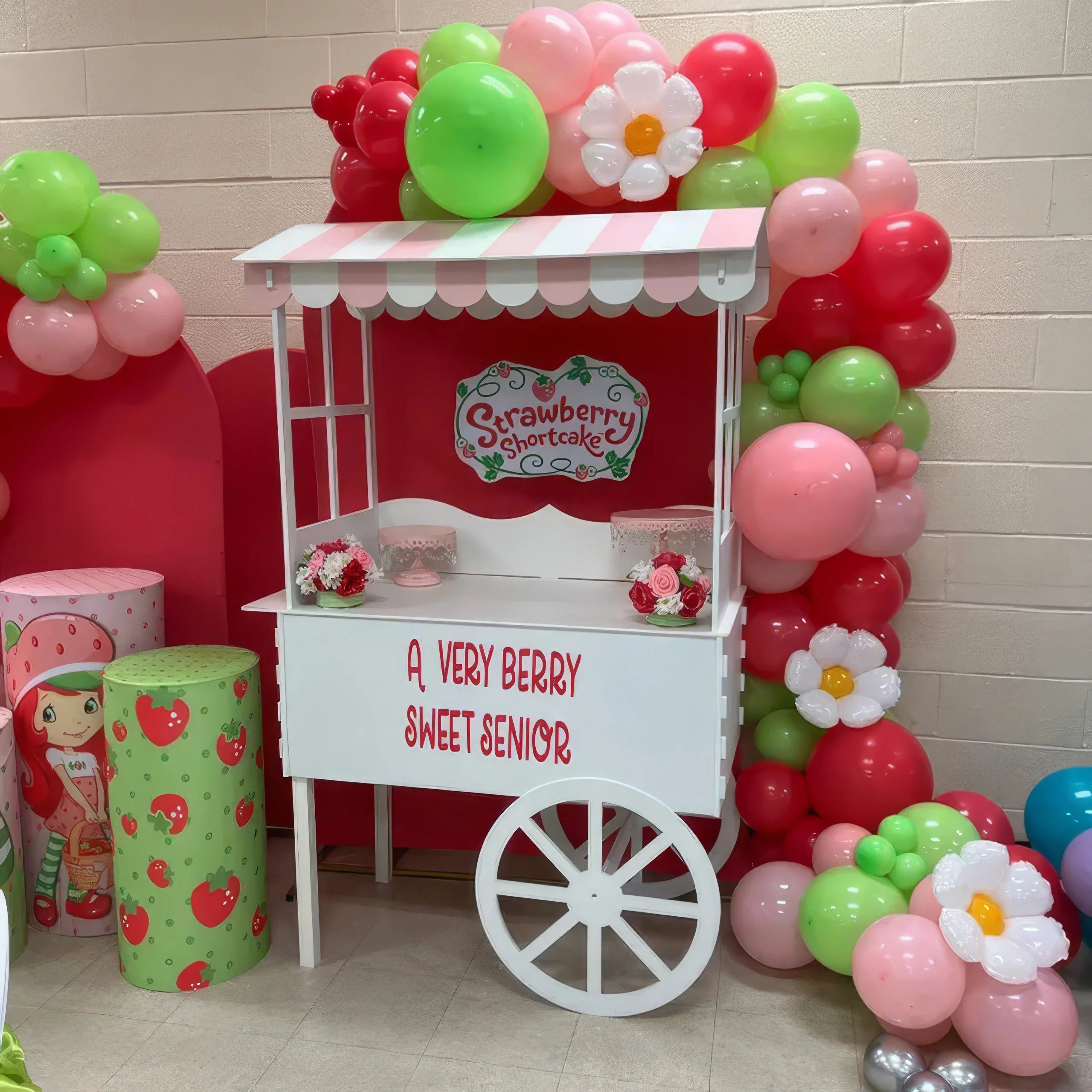 Window Style Candy Cart in Colour Pink Party Supplies.