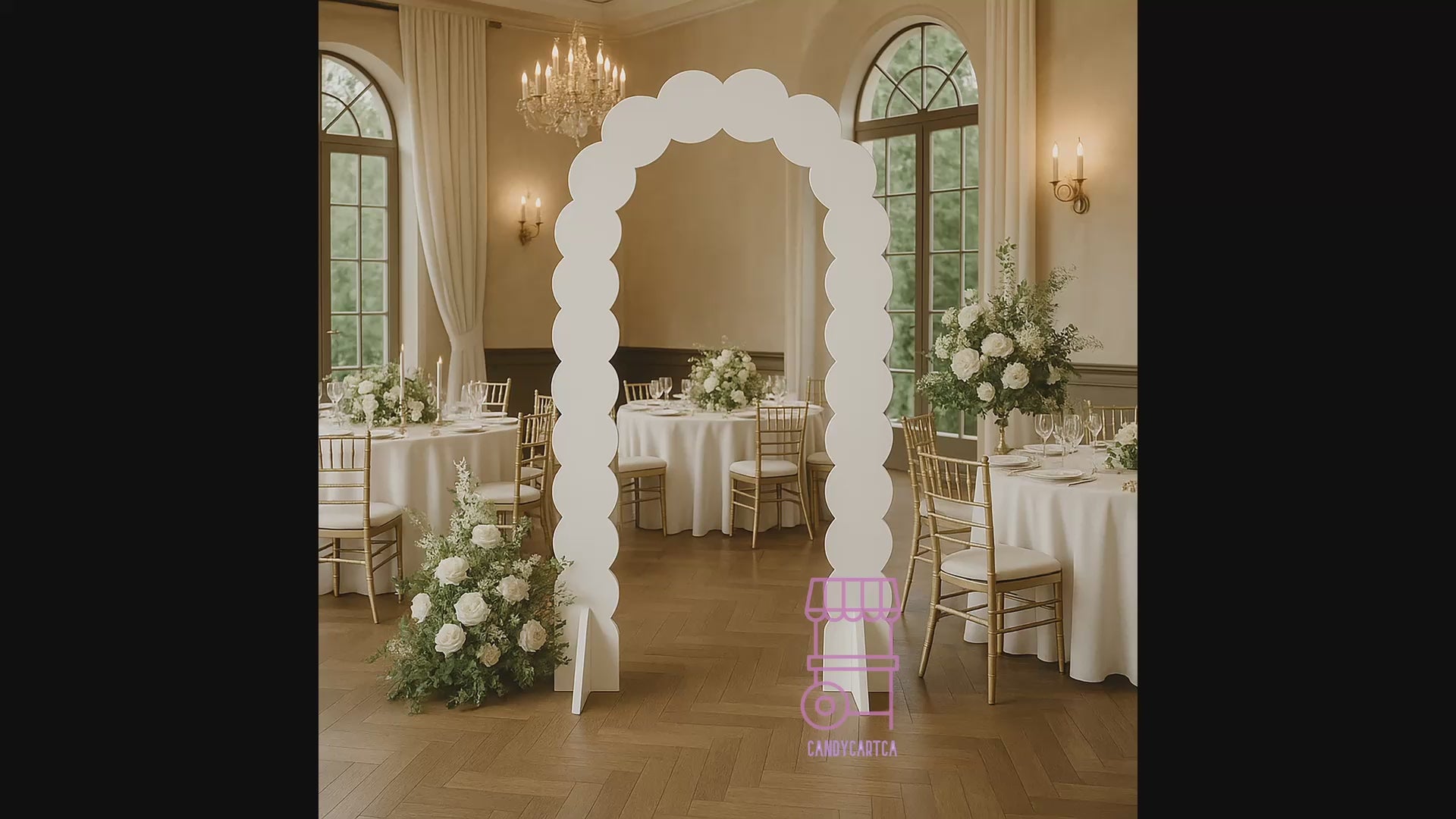 Classic White Arch Backdrop