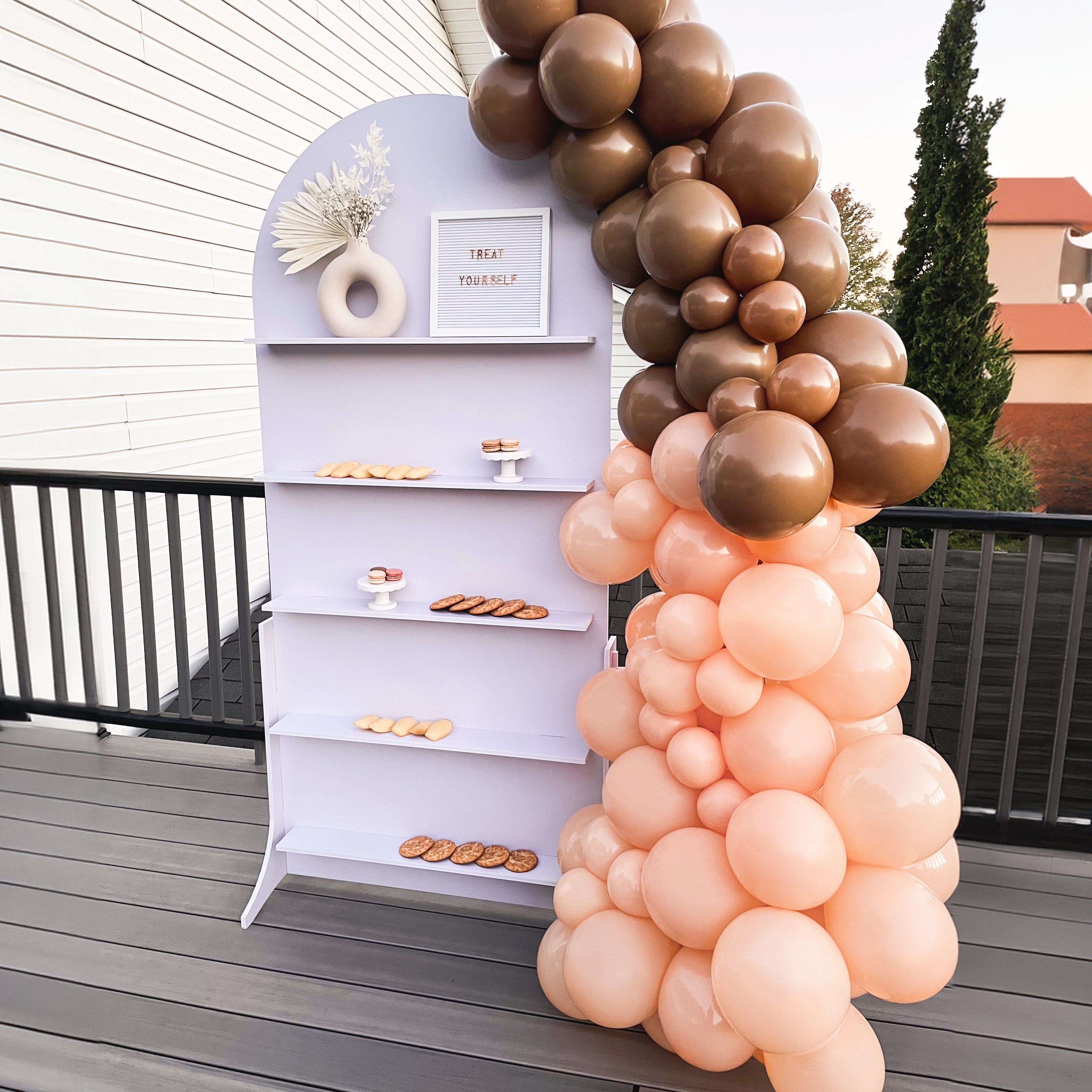 Arch Backdrop wall, Backdrop With Shelves Party Supplies.