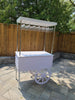 candy carts for sale, Mobile bar cart, drink cart, party decor, wedding decorations, champagne display, event bar, collapsible bar cart, white PVC bar cart, Toronto-made party supplies