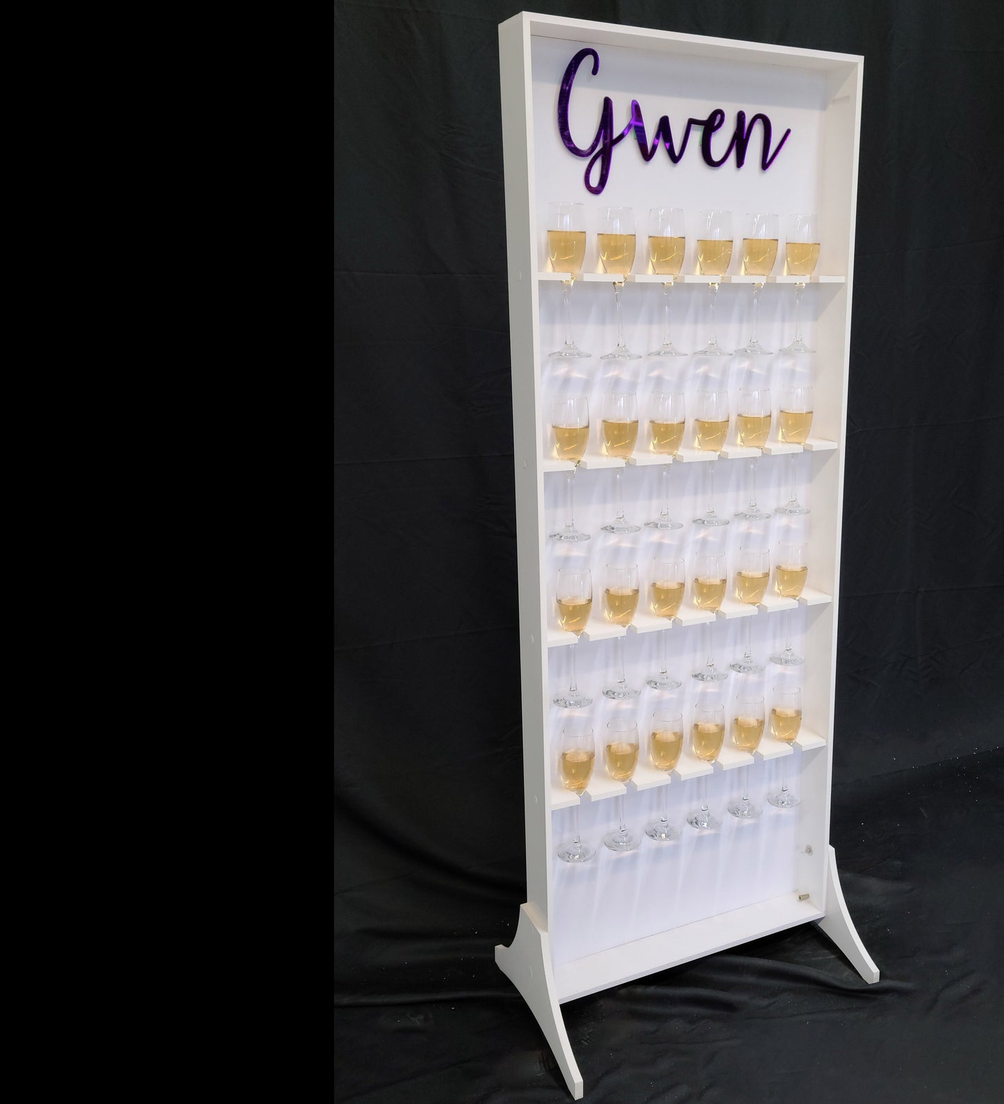 Champagne Wall, Champagne Display, Champagne Flute Holder, Drink Dispenser, Party Decor, Wedding Decor, Event Decor, Graduation Party, Corporate Event, Champagne Wall Indoor & Outdoor Use, Durable PVC Champagne Wall, Easy Assembly Champagne Wall,