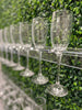 Grass wall champagne wall, drink holder for bridal showers and weddings, champagne wall for birthdays, grass wall backdrop with drink holders image.