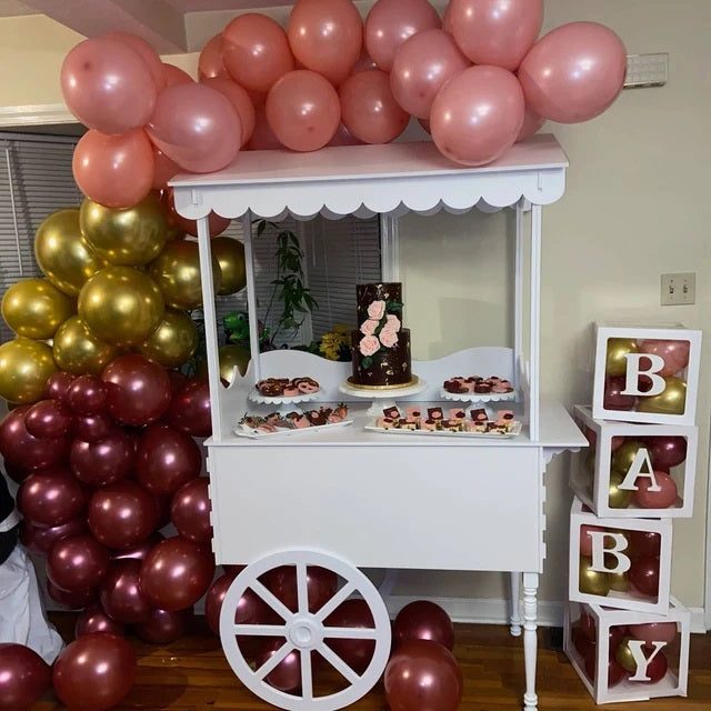 vendor cart, Event Planning Candy Cart,  Birthday Decorations, Collapsible Wedding Sweet Candy Cart, Candy Cart On Wheels for sale, Simple column Candy Cart,Mini Candy Cart, Party Decoration, Candy Bar Cart, Dessert Stand, Display Cart, PVC Cart