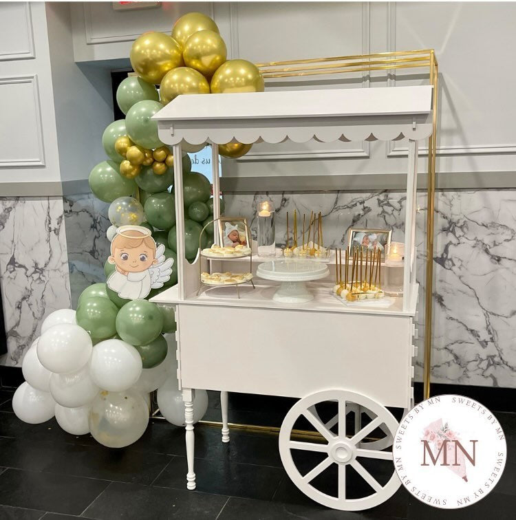 vendor cart, Event Planning Candy Cart,  Birthday Decorations, Collapsible Wedding Sweet Candy Cart, Candy Cart On Wheels for sale, Simple column Candy Cart,Mini Candy Cart, Party Decoration, Candy Bar Cart, Dessert Stand, Display Cart, PVC Cart