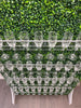 Grass wall champagne wall, drink holder for bridal showers and weddings, champagne wall for birthdays, grass wall backdrop with drink holders image.