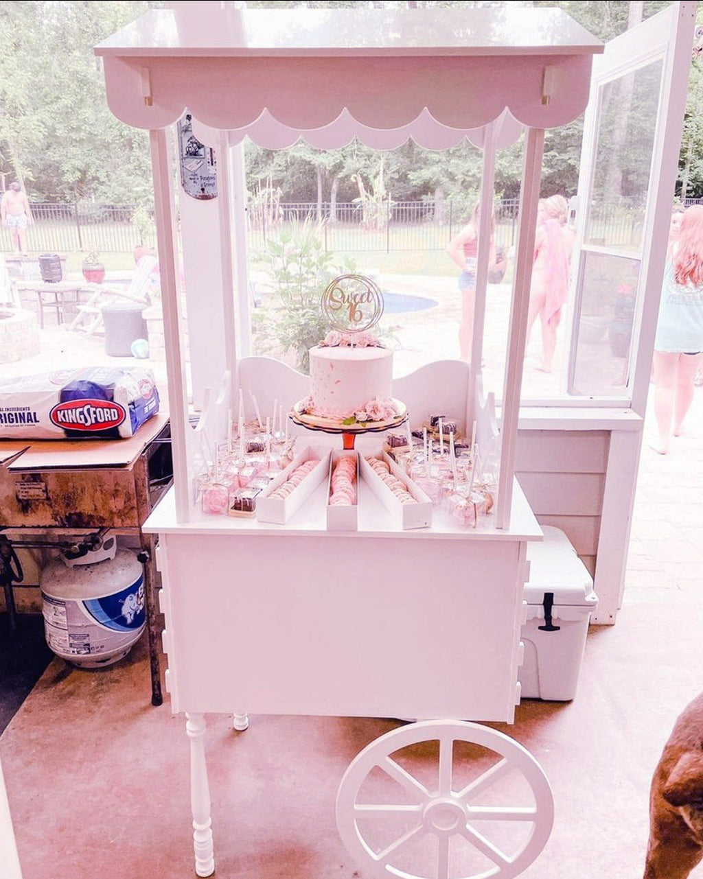 candy bar wagon, Mini Candy Cart, Party Decoration, Candy Bar Cart, Dessert Stand, Display Cart, PVC Cart